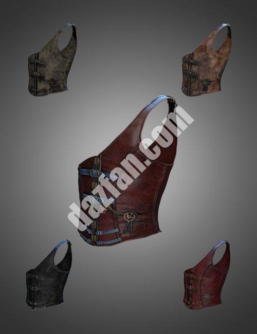 [daz服装] 创世纪8和8.1雄性Halcyon Fragment Corset-DAZ爱好者