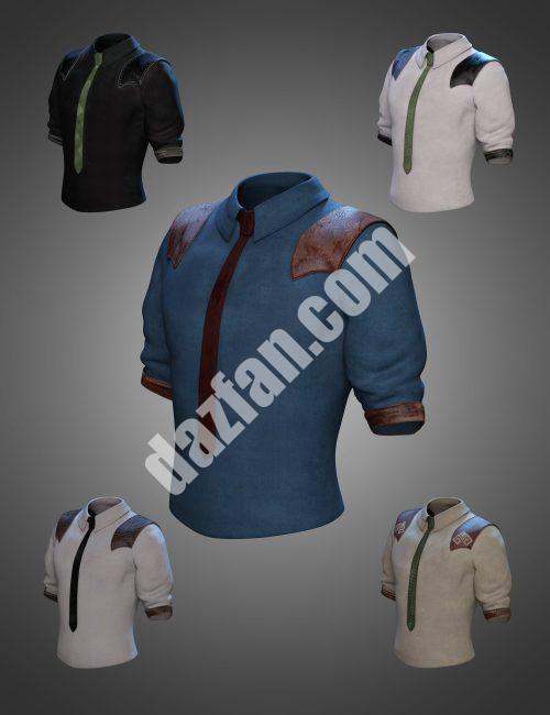 [daz服装] 创世记8和8.1雄性Halcyon Fragment衬衫-DAZ爱好者