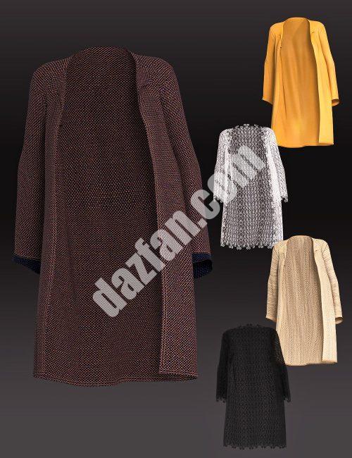 [daz服装] Genesis 8女性标志性服装dForce外套-DAZ爱好者