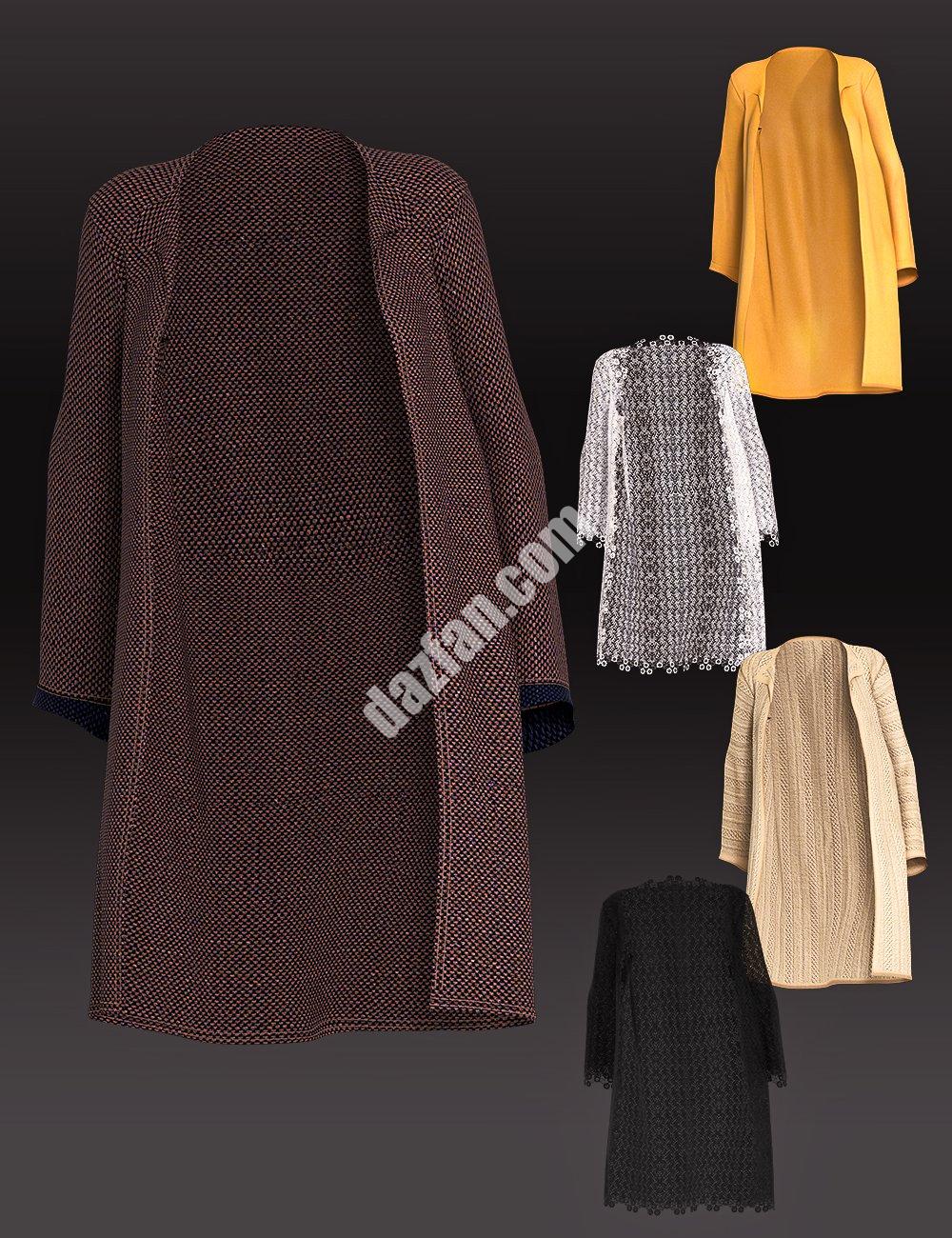 [daz服装] Genesis 8女性标志性服装dForce外套-DAZ爱好者