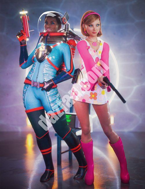 [daz合集] 复古闪回套装-DAZ爱好者