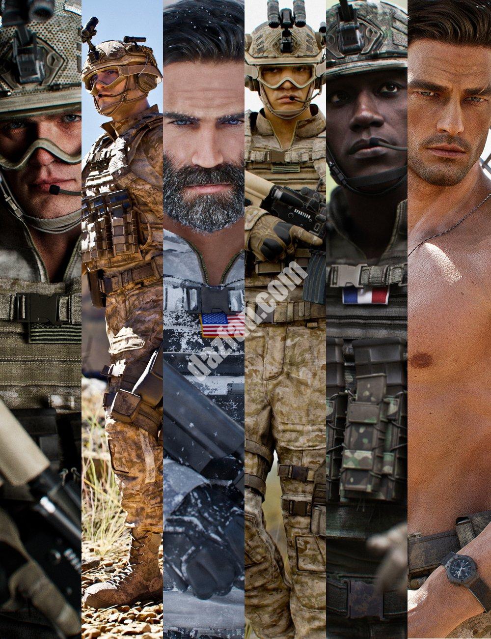 [daz合集] MI现代作战服套装-DAZ爱好者