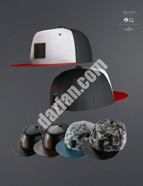 [daz服装] AJC Pro Skate Cap适用于Genesis 8和8.1女性-DAZ爱好者