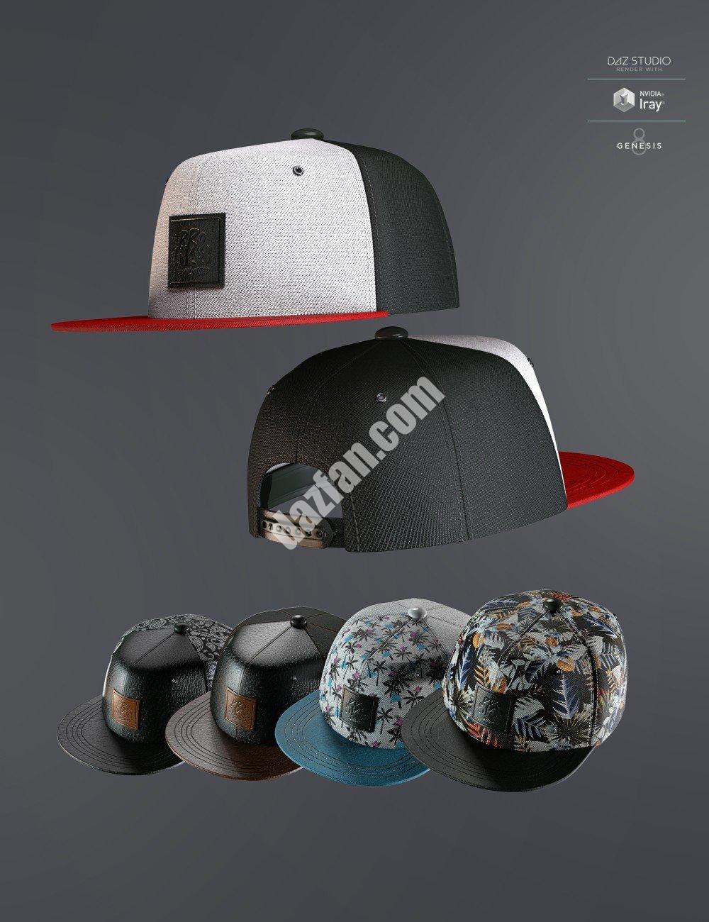 [daz服装] AJC Pro Skate Cap适用于Genesis 8和8.1女性-DAZ爱好者