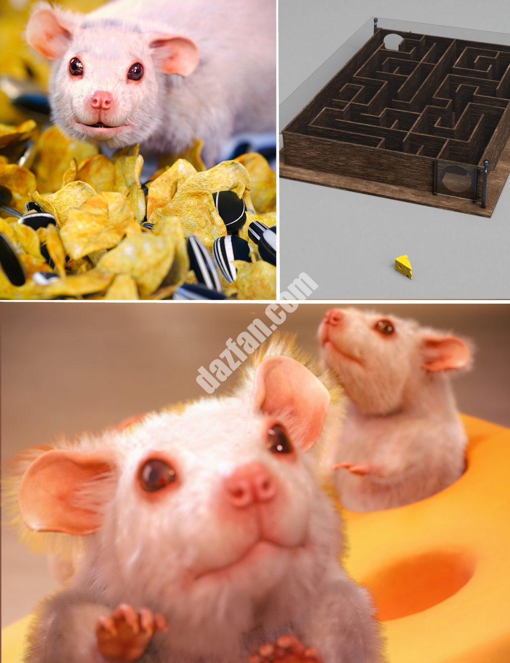 [daz合集] 老鼠捆绑包-DAZ爱好者