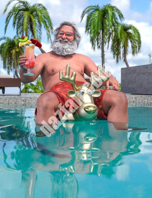 [daz服装] dForce创世纪9的夏日圣诞老人-DAZ爱好者