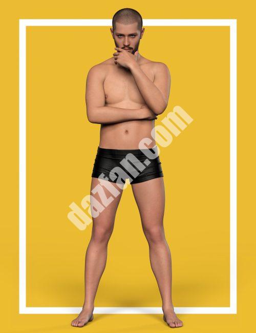 [daz姿势] 创世纪9的男性化姿势-DAZ爱好者