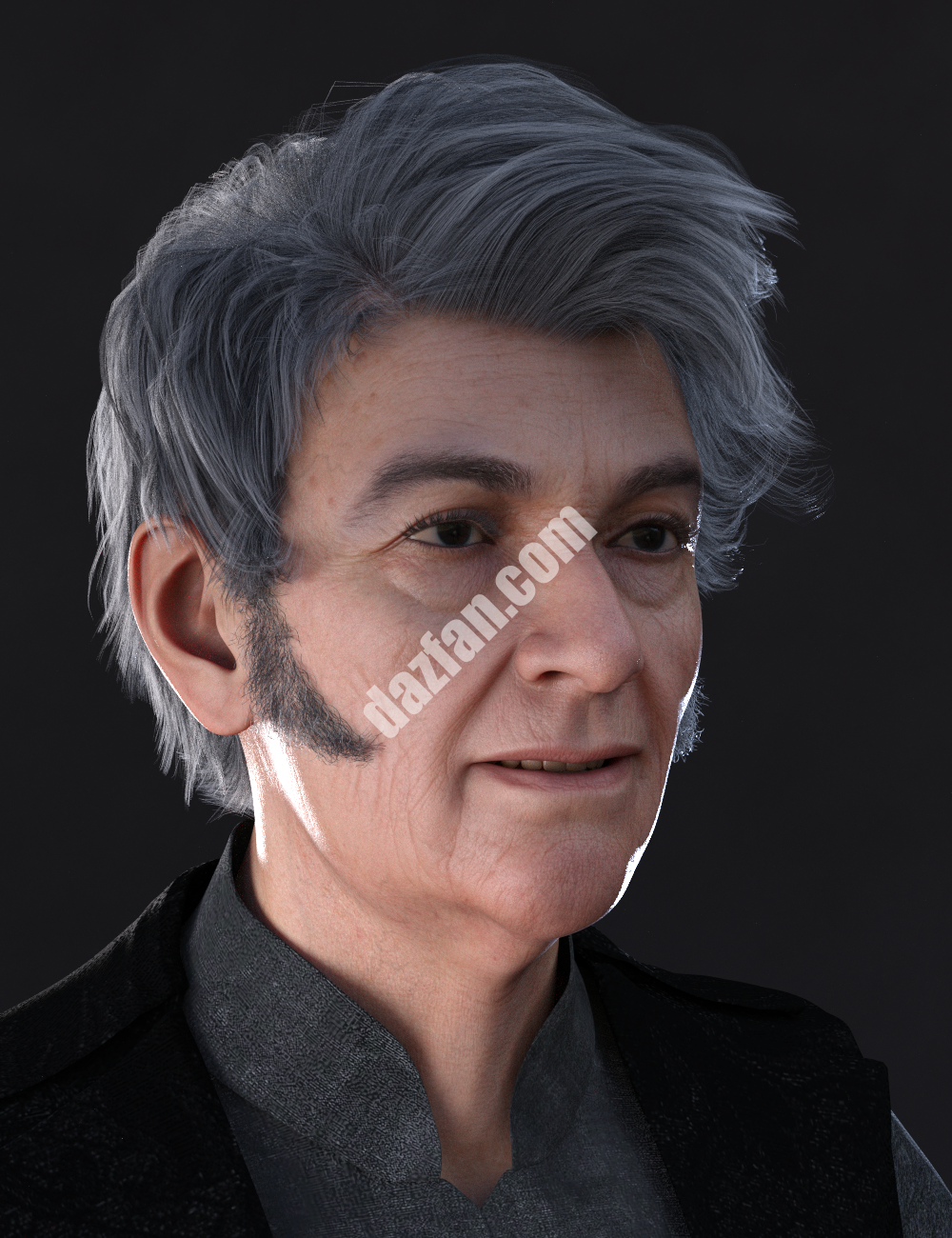 [daz发型] Redz dForce子爵头发为创世纪8和8.1雄性-DAZ爱好者