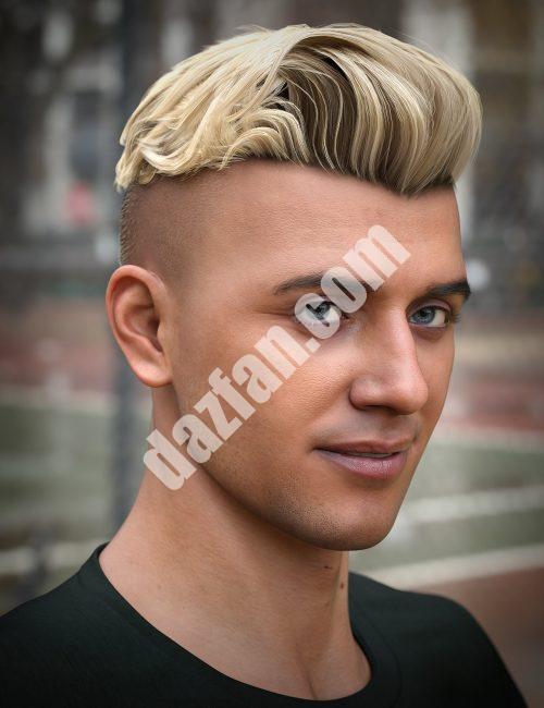 [daz发型] 雨果·蓬帕杜的头发为创世纪8雄性和创世纪9-DAZ爱好者