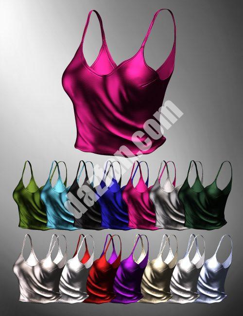 [daz服装] dForce X-Fashion Lune睡衣dForce Genesis 8和8.1女性上衣-DAZ爱好者