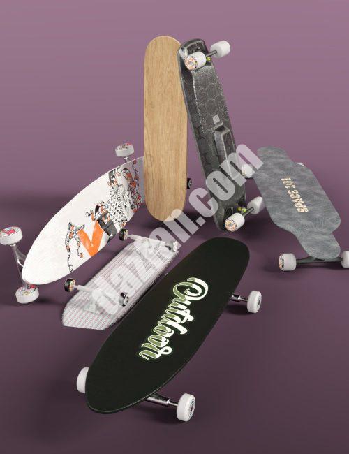 [daz服装] BW酷滑板套装-DAZ爱好者