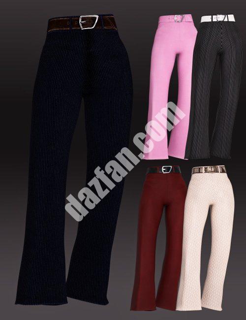 [daz服装] Genesis 8女性标志性风格的Outfit dForce长裤-DAZ爱好者