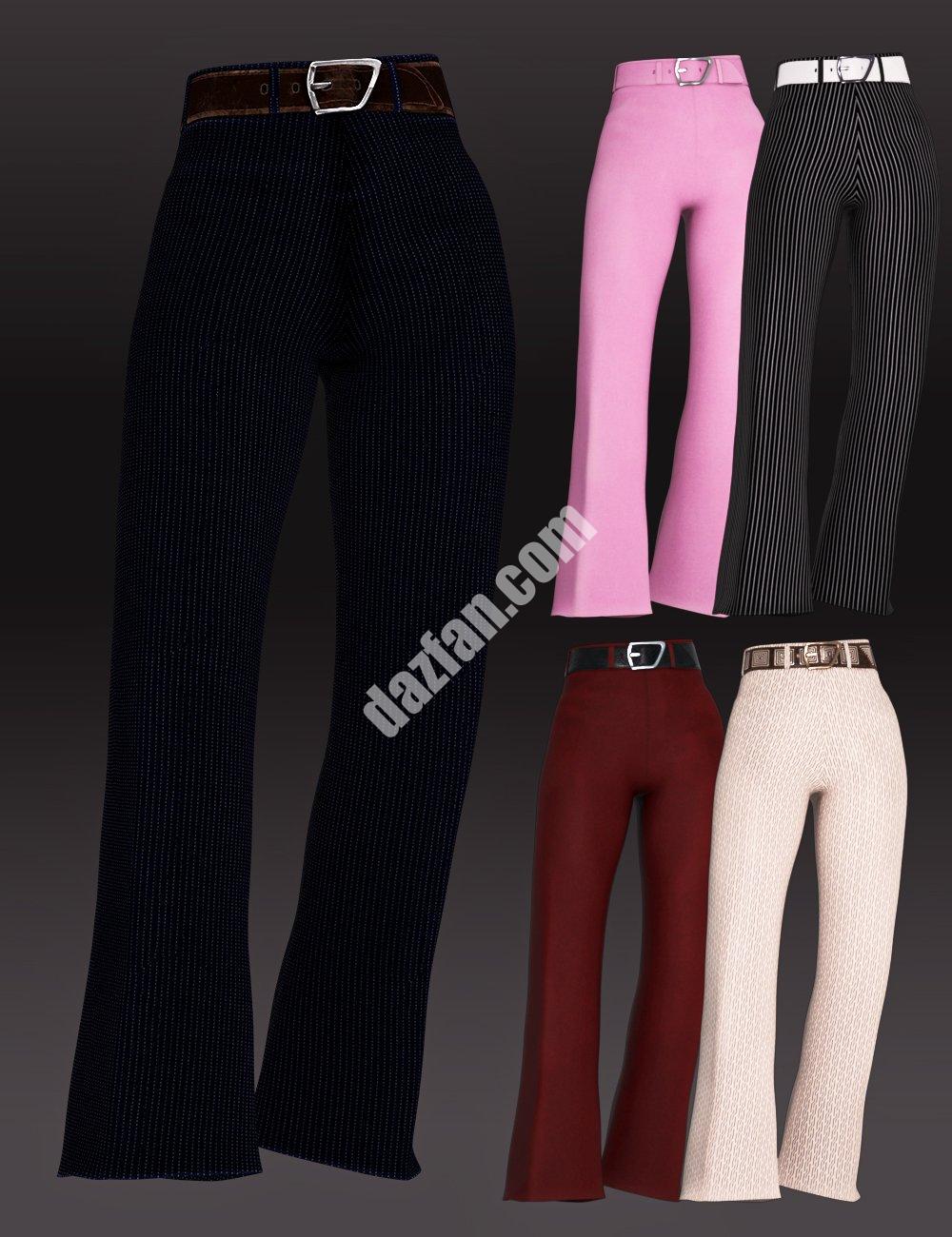 [daz服装] Genesis 8女性标志性风格的Outfit dForce长裤-DAZ爱好者