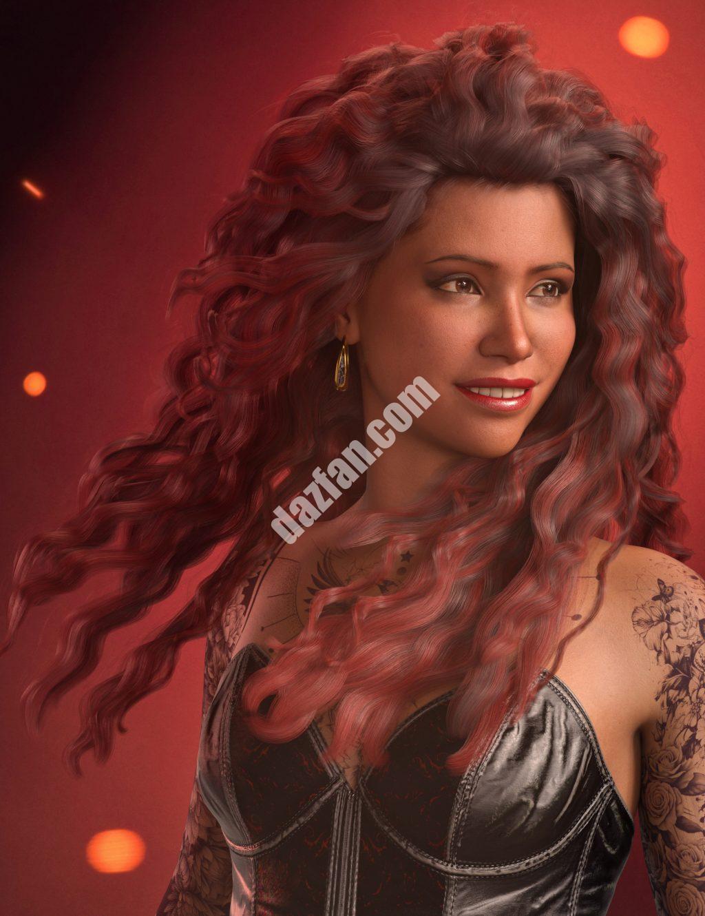 [daz发型] Genesis 9的Graelor头发-DAZ爱好者