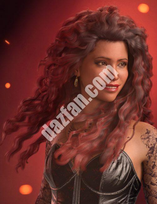 [daz发型] Genesis 9的Graelor头发-DAZ爱好者