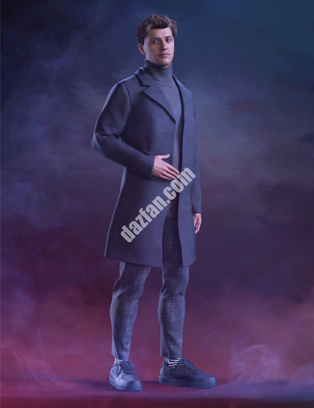 [daz服装] dForce KuJ Genesis 9时尚外套套装-DAZ爱好者