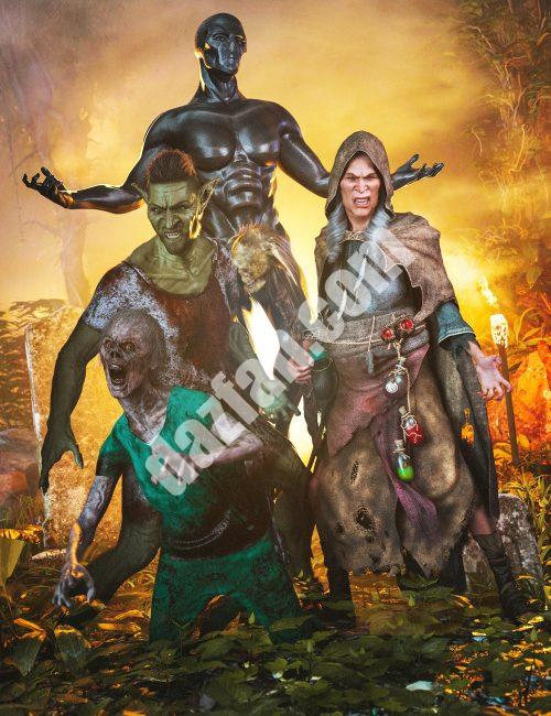 [daz合集] Genesis 9 的怪物混搭专业捆绑包-DAZ爱好者