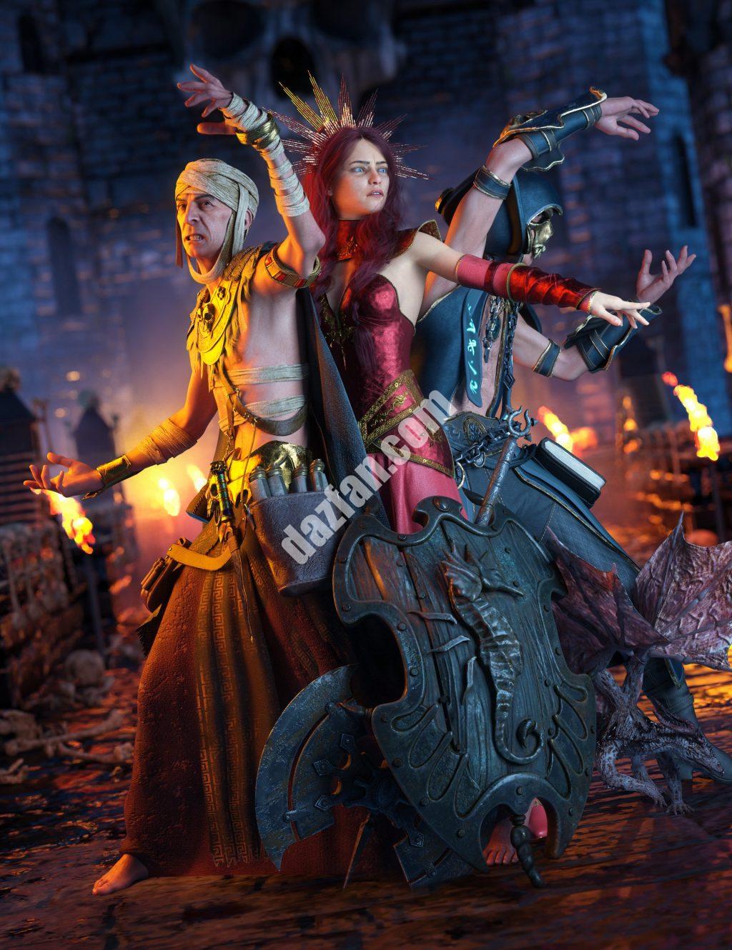 [daz合集] 亡灵巫师8.1超级捆绑包-DAZ爱好者