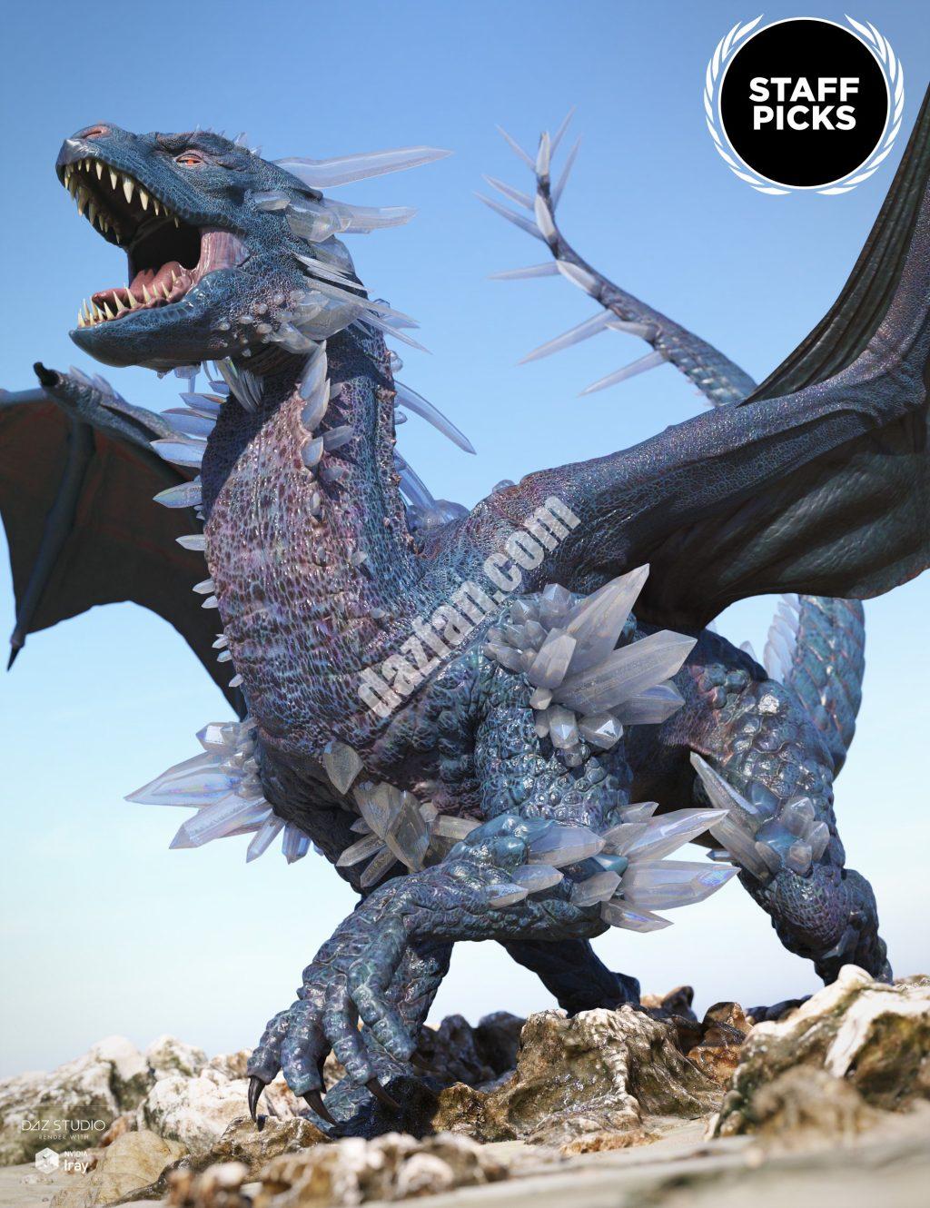 [daz角色] 水晶龙为达斯龙3-DAZ爱好者