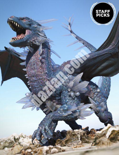 [daz角色] 水晶龙为达斯龙3-DAZ爱好者