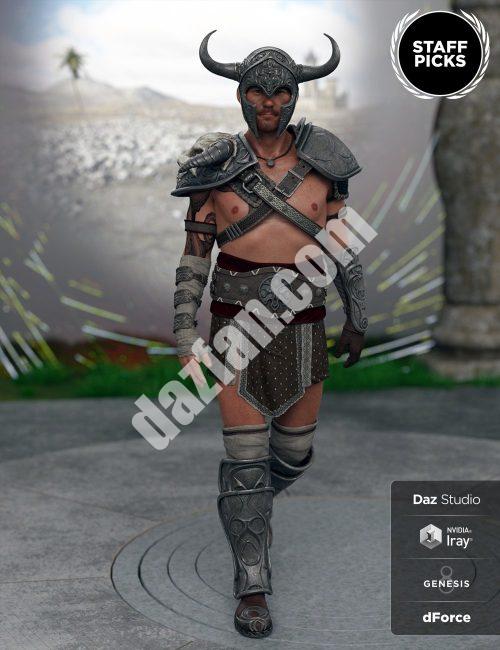 [daz服装] 创世纪8男性致命战士盔甲-DAZ爱好者