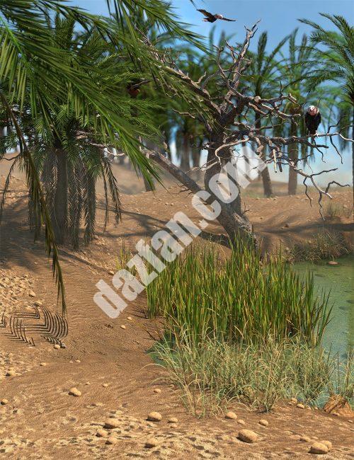 [daz场景] 伊拉克沙漠立体模型-DAZ爱好者