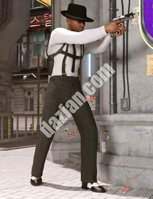 [daz服装] 《创世纪8》中的dForce侦探侦探装男（s）-DAZ爱好者