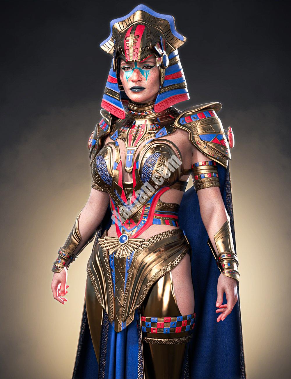 [daz服装] dforce创世纪9埃及女神装备-DAZ爱好者