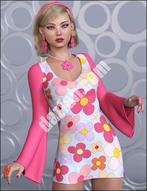 [daz服装] 创世纪8号女性的dForce花之力装备-DAZ爱好者