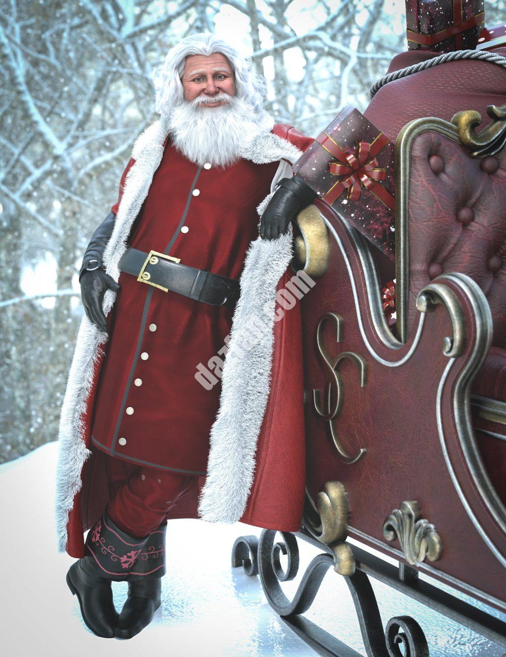 [daz服装] dForce克劳斯先生创世纪9装备-DAZ爱好者