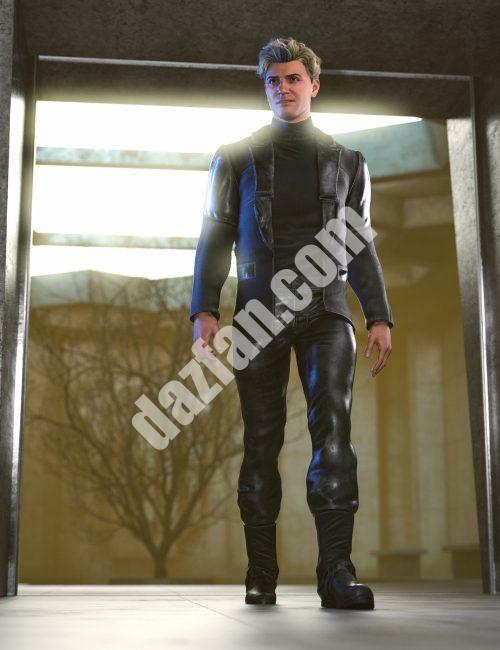 [daz服装] 创世纪9的dForce反乌托邦船长装备-DAZ爱好者