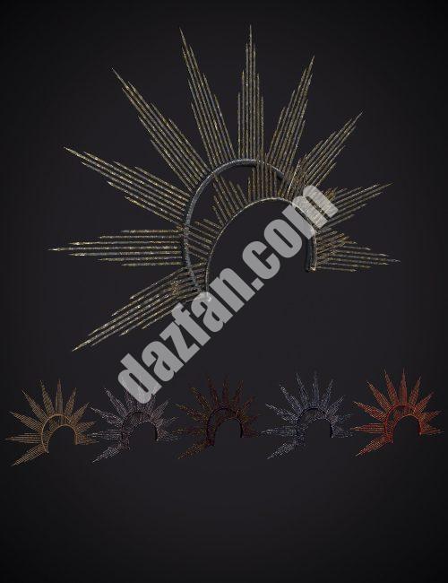 [daz服装] Elena Dark Queen服装为创世纪8和8.1女性加冕-DAZ爱好者