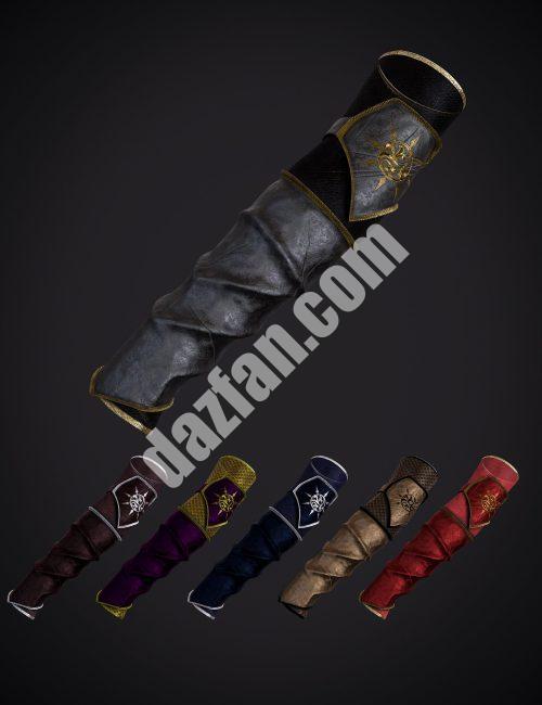 [daz服装] Elena黑暗女王为创世纪8和8.1女性装备手甲-DAZ爱好者