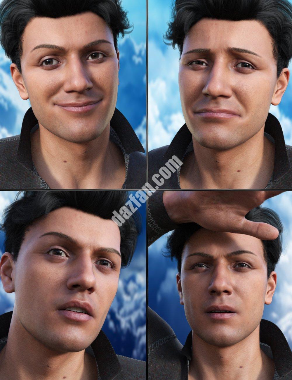 [daz姿势] 迈克尔的情感表达9-DAZ爱好者