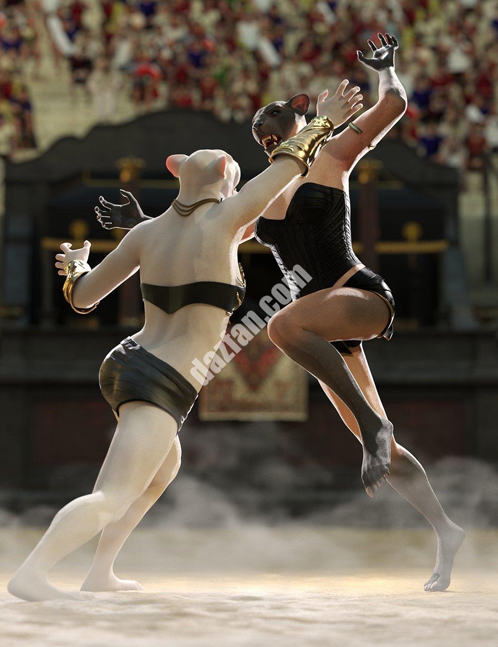 [daz姿势] Niketa 9的野性姿势-DAZ爱好者