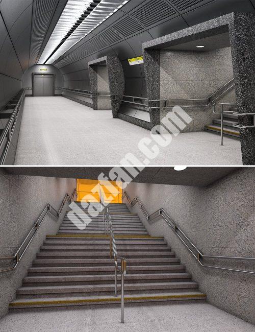 [daz场景] Fitzgerald platz U-Bahn-DAZ爱好者