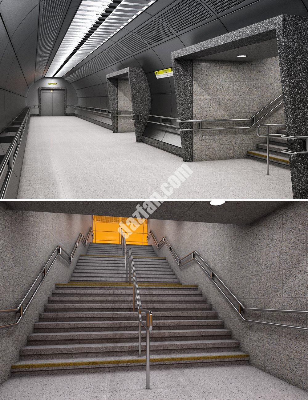 [daz场景] Fitzgerald platz U-Bahn-DAZ爱好者