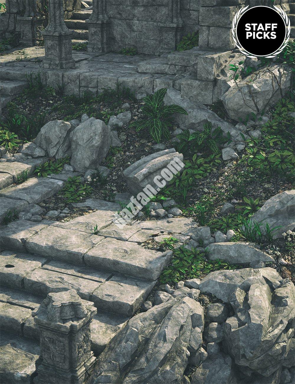 [daz场景] 哥特式废墟2-DAZ爱好者