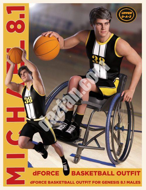 [daz服装] dForce Genesis 8.1男子篮球制服-DAZ爱好者