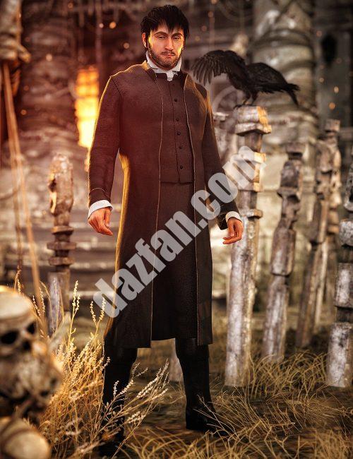 [daz服装] dForce Ichabod创世纪8雄性装备-DAZ爱好者