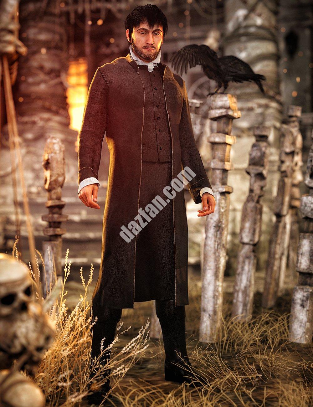 [daz服装] dForce Ichabod创世纪8雄性装备-DAZ爱好者