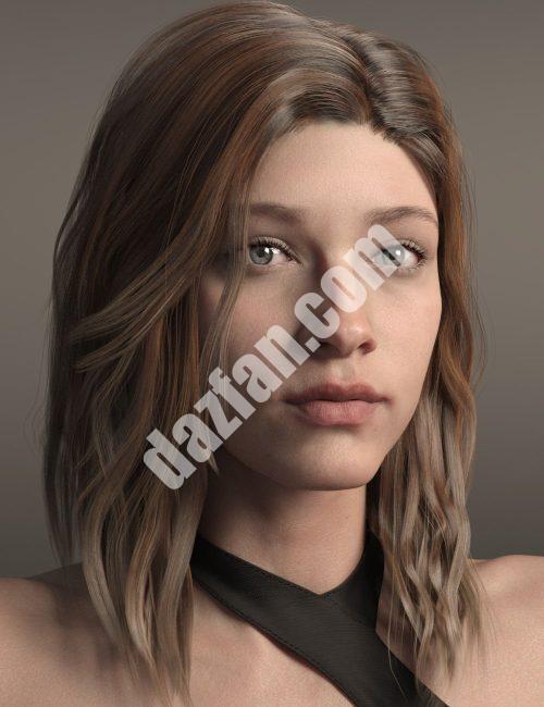 [daz发型] Kuo Hair为创世纪8和8.1女性-DAZ爱好者