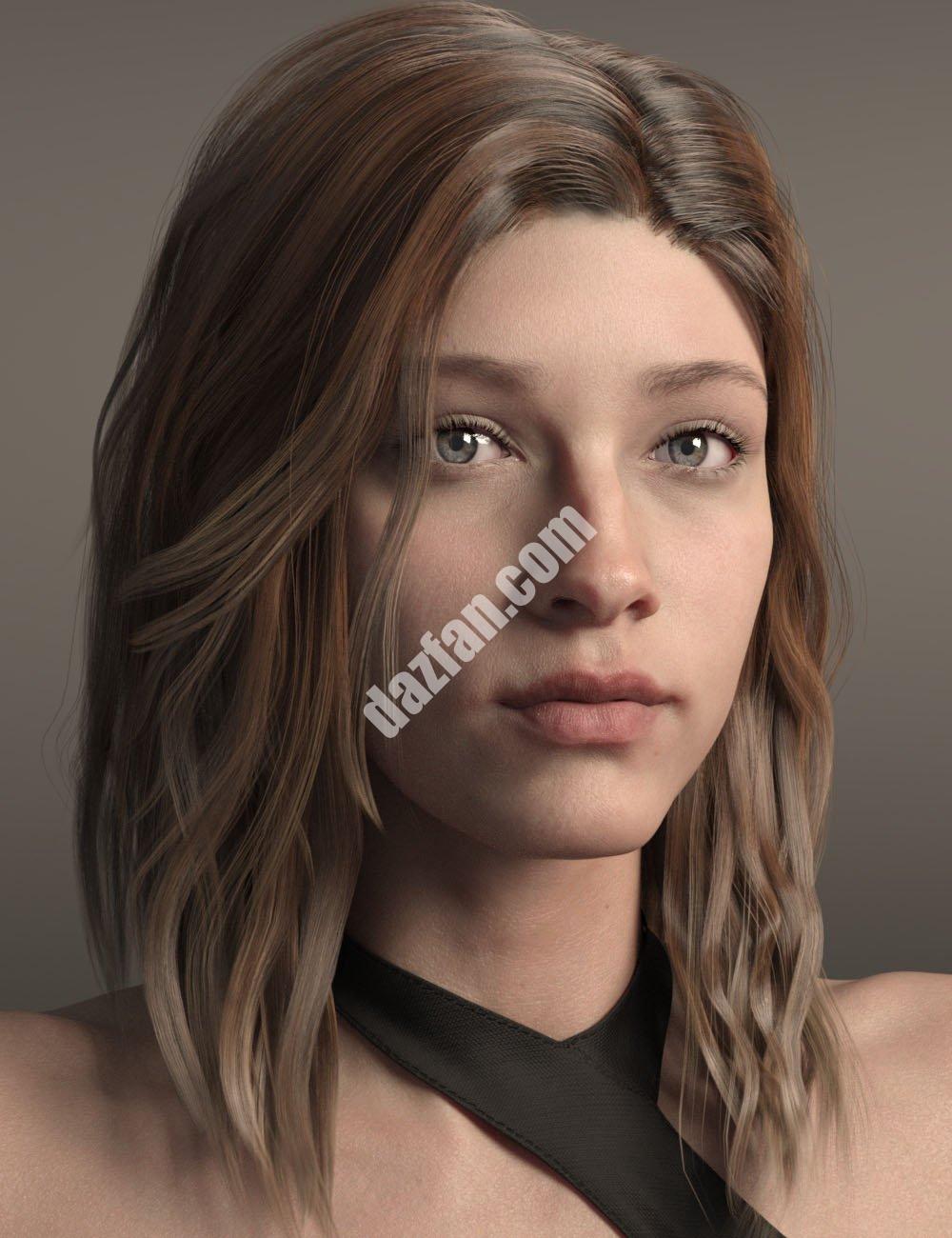 [daz发型] Kuo Hair为创世纪8和8.1女性-DAZ爱好者