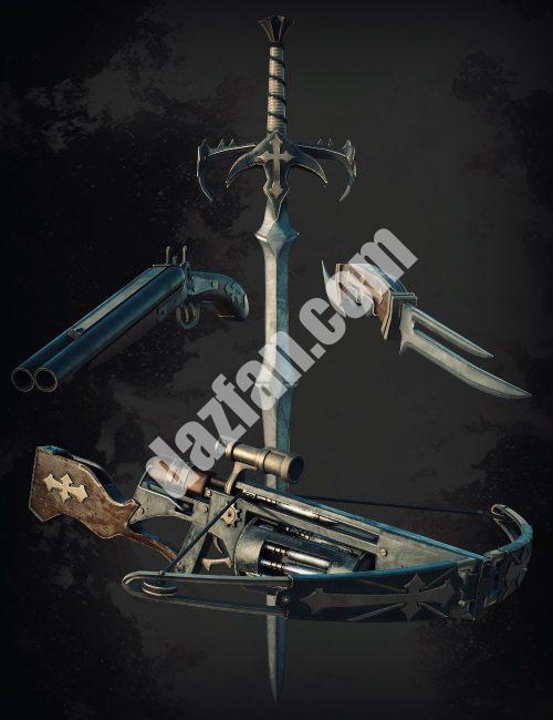 [daz道具] 创世纪8吸血鬼的致命武器-DAZ爱好者