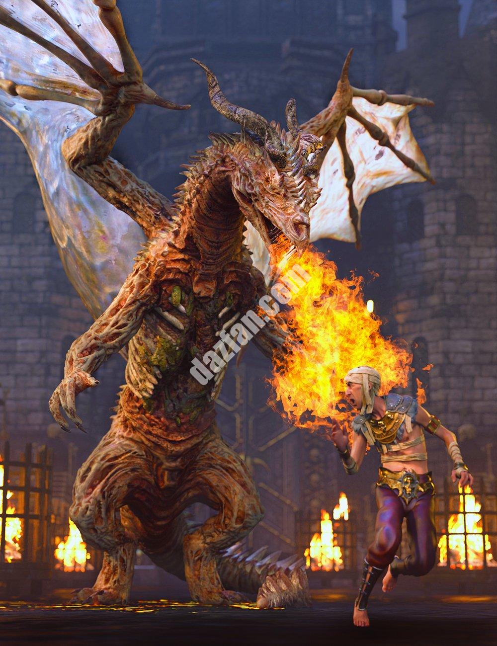 [daz角色] Lich Dragon Carnufex HD创世纪8.1雄性-DAZ爱好者