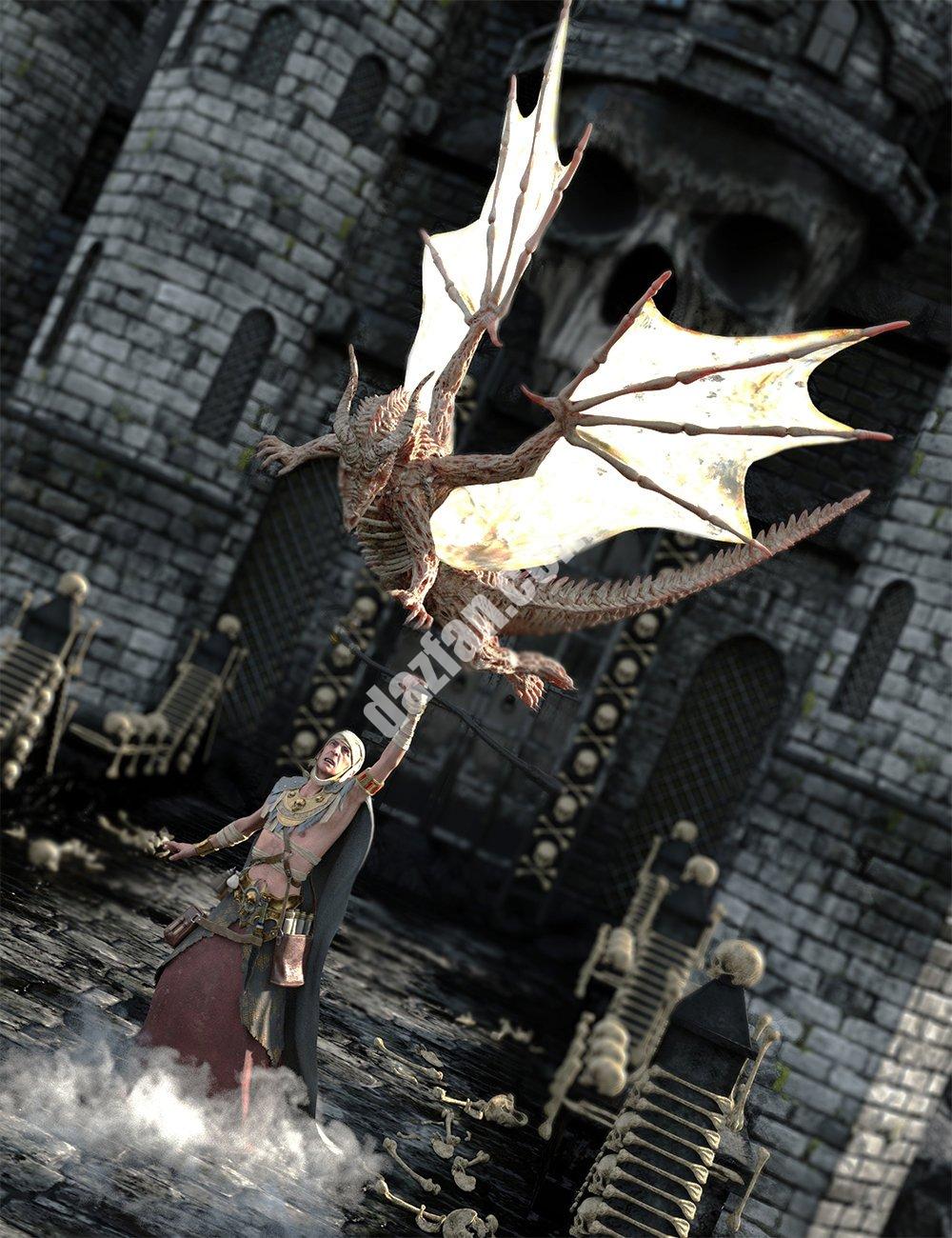 [daz姿势] 巫妖之龙和亡灵法师的巫妖之夜姿势8.1-DAZ爱好者