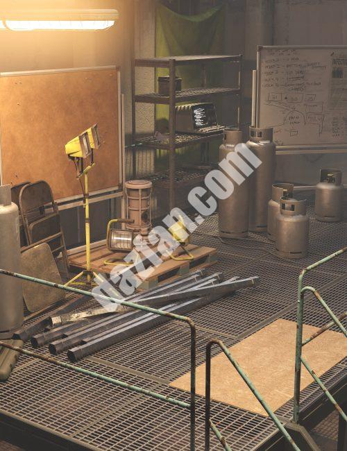 [daz场景] 安全屋工具和其他道具-DAZ爱好者