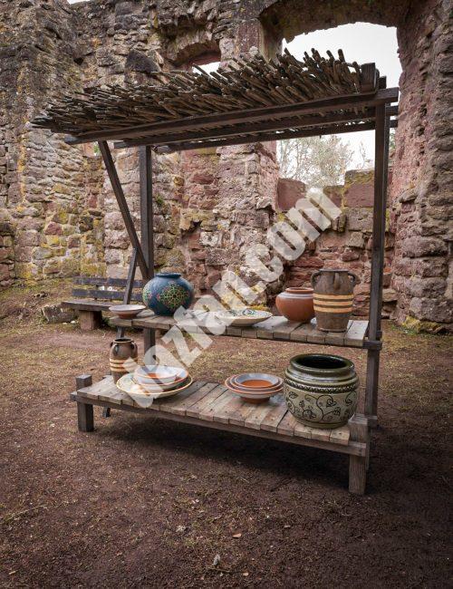 [daz场景] 中世纪市场摊位02-DAZ爱好者