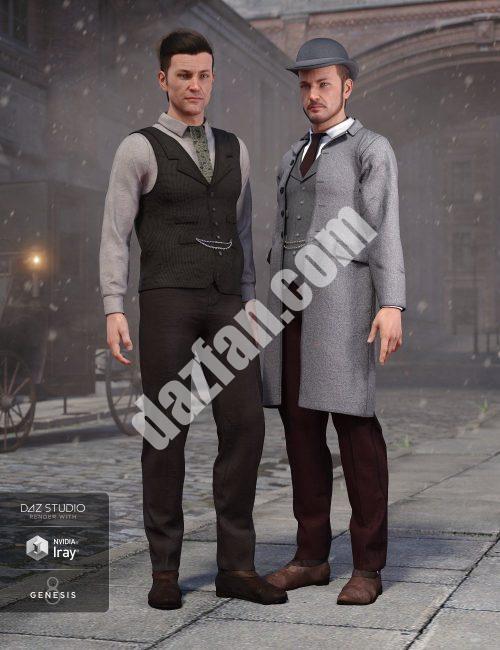 [daz服装] Genesis 8男款维多利亚中期服装纹理（s）-DAZ爱好者