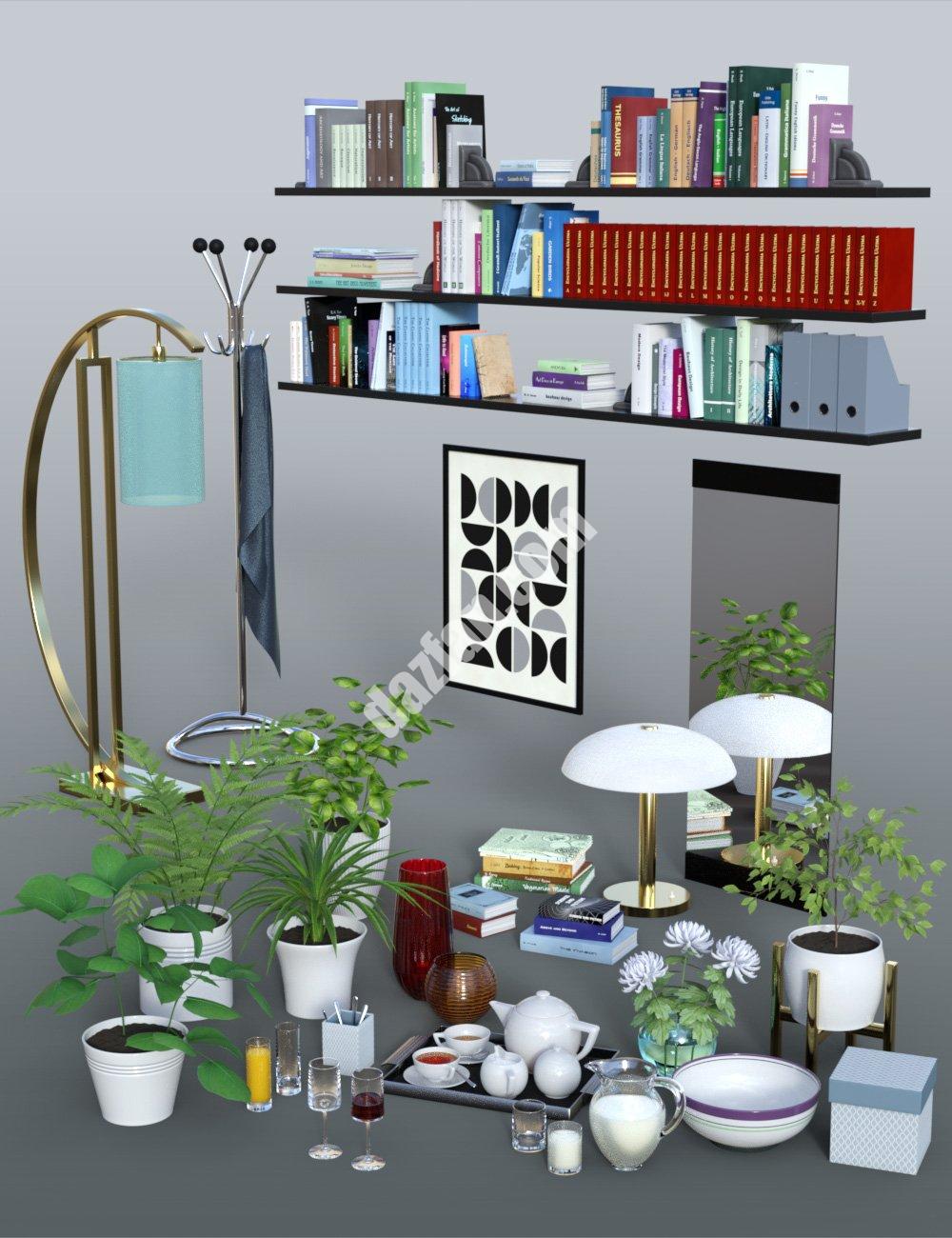 [daz场景] 世纪中期的现代道具-DAZ爱好者